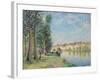 The Loing at Moret; Le Loing a Moret, 1885-Alfred Sisley-Framed Giclee Print