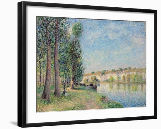 The Loing at Moret; Le Loing a Moret, 1885-Alfred Sisley-Framed Giclee Print