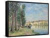 The Loing at Moret; Le Loing a Moret, 1885-Alfred Sisley-Framed Stretched Canvas