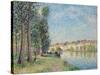 The Loing at Moret; Le Loing a Moret, 1885-Alfred Sisley-Stretched Canvas