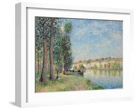 The Loing at Moret; Le Loing a Moret, 1885-Alfred Sisley-Framed Giclee Print