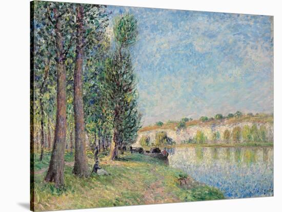 The Loing at Moret; Le Loing a Moret, 1885-Alfred Sisley-Stretched Canvas