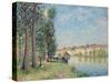 The Loing at Moret; Le Loing a Moret, 1885-Alfred Sisley-Stretched Canvas