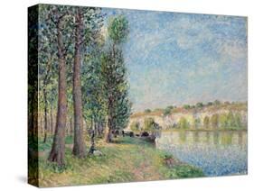 The Loing at Moret; Le Loing a Moret, 1885-Alfred Sisley-Stretched Canvas