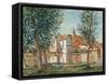 The Loing at Moret, September Morning-Alfred Sisley-Framed Stretched Canvas