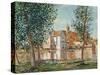 The Loing at Moret, September Morning-Alfred Sisley-Stretched Canvas