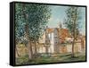 The Loing at Moret, September Morning-Alfred Sisley-Framed Stretched Canvas