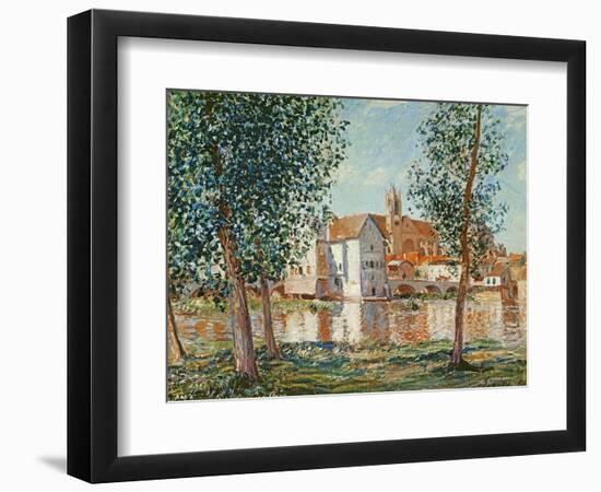 The Loing at Moret, September Morning-Alfred Sisley-Framed Giclee Print