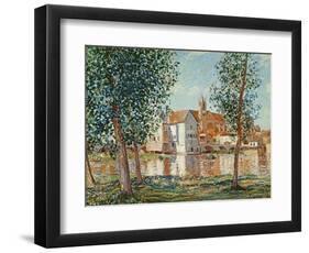 The Loing at Moret, September Morning-Alfred Sisley-Framed Giclee Print