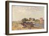 The Loing at Saint-Mammes, 1885-Alfred Sisley-Framed Giclee Print