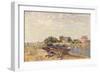 The Loing at Saint-Mammes, 1885-Alfred Sisley-Framed Giclee Print