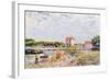 The Loing at Saint-Mammes, 1885-Alfred Sisley-Framed Giclee Print