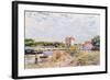 The Loing at Saint-Mammes, 1885-Alfred Sisley-Framed Giclee Print