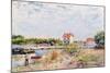 The Loing at Saint-Mammes, 1885-Alfred Sisley-Mounted Giclee Print