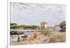 The Loing at Saint-Mammes, 1885-Alfred Sisley-Framed Giclee Print