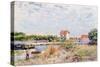 The Loing at Saint-Mammes, 1885-Alfred Sisley-Stretched Canvas