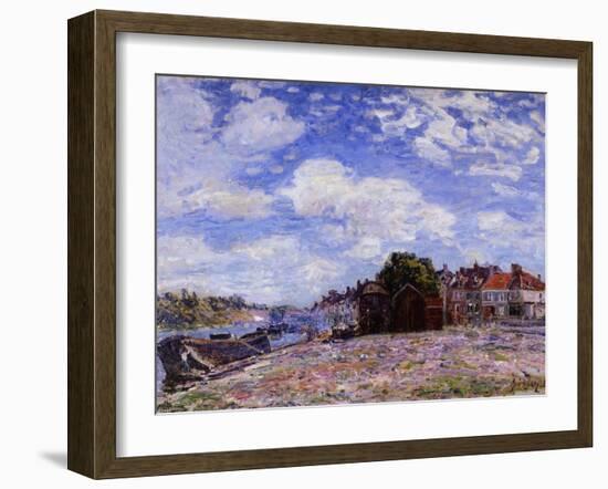 The Loing at Saint-Mammès-Alfred Sisley-Framed Giclee Print