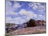 The Loing at Saint-Mammès-Alfred Sisley-Mounted Giclee Print