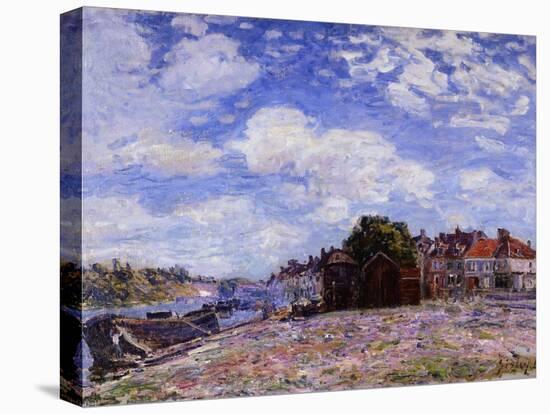 The Loing at Saint-Mammès-Alfred Sisley-Stretched Canvas