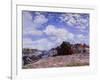 The Loing at Saint-Mammès-Alfred Sisley-Framed Giclee Print