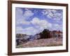 The Loing at Saint-Mammès-Alfred Sisley-Framed Giclee Print