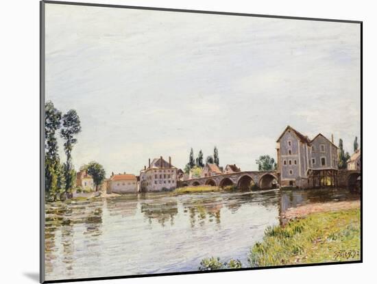The Loing Below the Pont De Moret, 1892-Alfred Sisley-Mounted Giclee Print