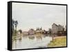 The Loing Below the Pont De Moret, 1892-Alfred Sisley-Framed Stretched Canvas