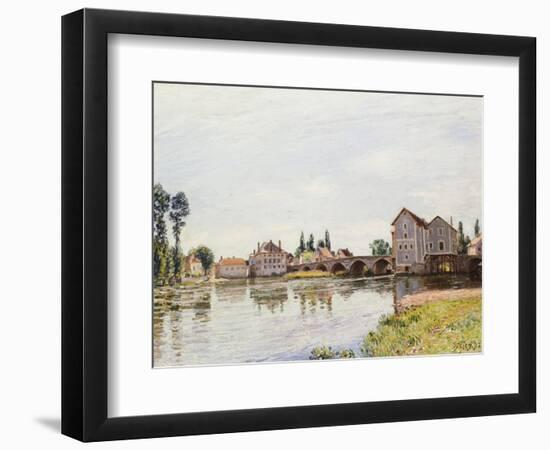 The Loing Below the Pont De Moret, 1892-Alfred Sisley-Framed Giclee Print