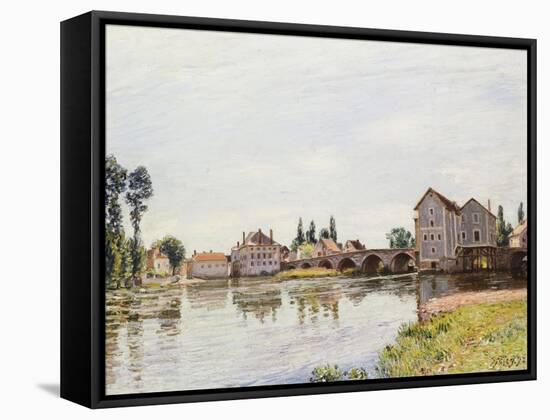 The Loing Below the Pont De Moret, 1892-Alfred Sisley-Framed Stretched Canvas