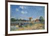 The Loing Canal at Saint-Mammes-Alfred Sisley-Framed Giclee Print