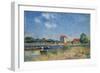 The Loing Canal at Saint-Mammes-Alfred Sisley-Framed Giclee Print