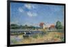 The Loing Canal at Saint-Mammes-Alfred Sisley-Framed Giclee Print