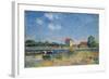 The Loing Canal at Saint-Mammes-Alfred Sisley-Framed Giclee Print