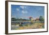 The Loing Canal at Saint-Mammes-Alfred Sisley-Framed Giclee Print