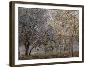 The Loing Canal in Spring, 1892-Alfred Sisley-Framed Giclee Print