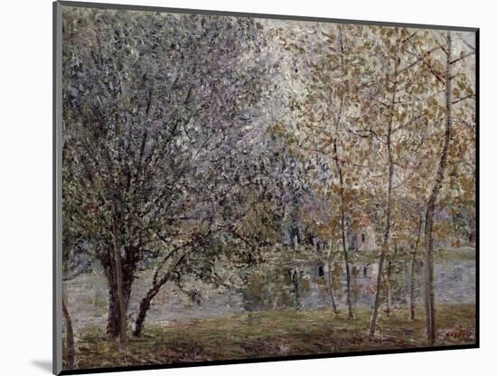 The Loing Canal in Spring, 1892-Alfred Sisley-Mounted Giclee Print