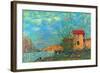 The Loing in Moret-Alfred Sisley-Framed Art Print