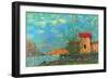 The Loing in Moret-Alfred Sisley-Framed Art Print