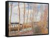 The Loing's Canal-Alfred Sisley-Framed Stretched Canvas