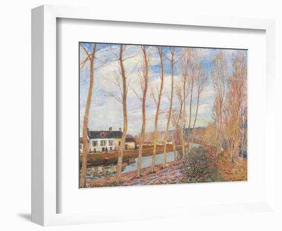 The Loing's Canal-Alfred Sisley-Framed Giclee Print