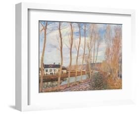 The Loing's Canal-Alfred Sisley-Framed Giclee Print