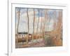 The Loing's Canal-Alfred Sisley-Framed Giclee Print