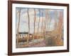 The Loing's Canal-Alfred Sisley-Framed Giclee Print