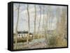 The Loing's Canal-Alfred Sisley-Framed Stretched Canvas