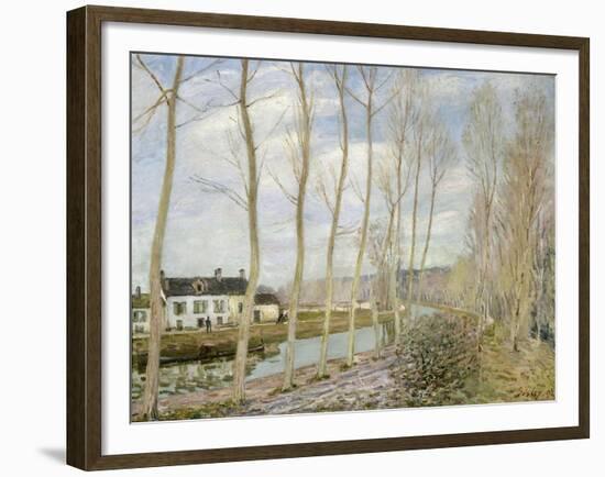 The Loing's Canal-Alfred Sisley-Framed Giclee Print