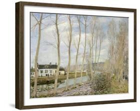 The Loing's Canal-Alfred Sisley-Framed Giclee Print