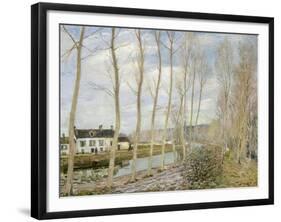 The Loing's Canal-Alfred Sisley-Framed Giclee Print