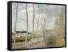 The Loing's Canal-Alfred Sisley-Framed Stretched Canvas