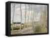 The Loing's Canal-Alfred Sisley-Framed Stretched Canvas