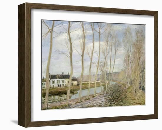 The Loing's Canal-Alfred Sisley-Framed Giclee Print